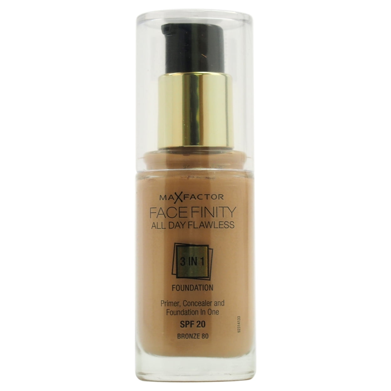 Facefinity All Day Flawless 3 In 1 Foundation SPF20 - # 80 Bronze by Max  Factor for Women - 1 oz Foundation