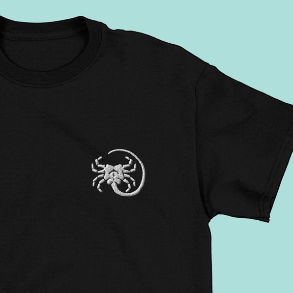 Facehugger Embroidered T-shirt