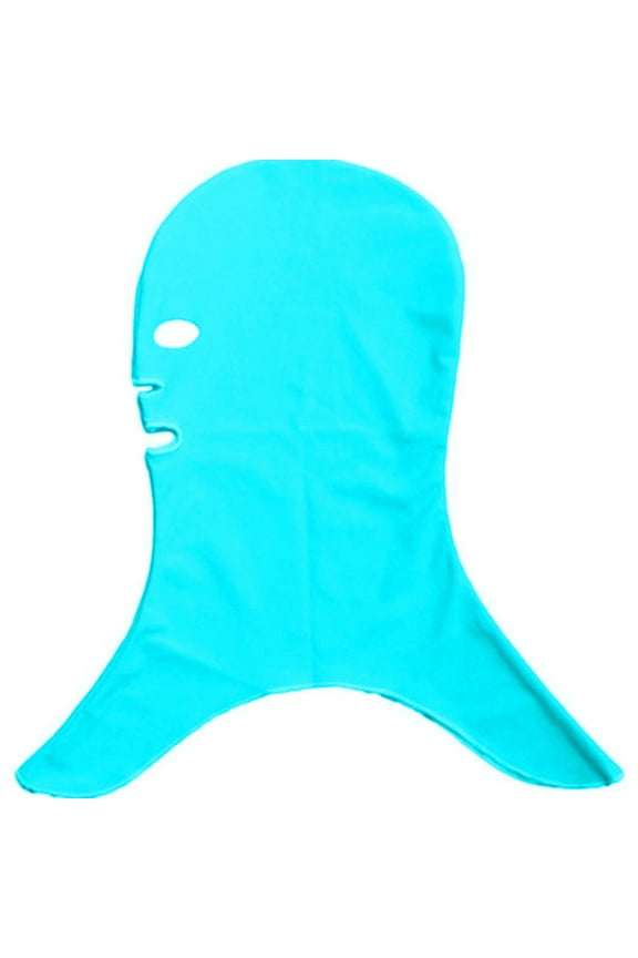 Facekini Breathable Pool Mask Head Sunblock UV Sun Protection Face Swim Cap