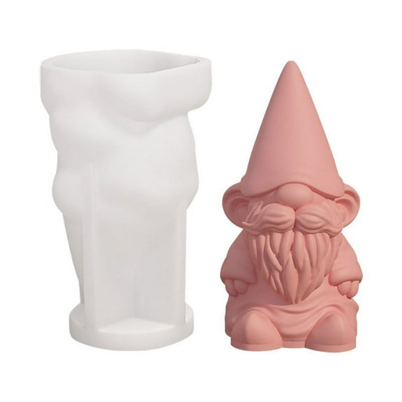 A Faceless Doll Dwarf Silicone Mold Diy Aromatherapy Candle Making Gypsum Plaster Dropping Craft Mold Small Gnome Figure Mold For Handmade Crafts 1Pc 0.137 Lb