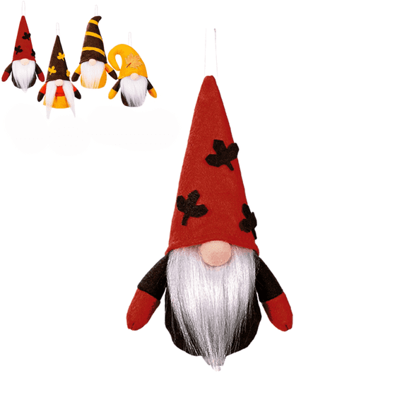 Faceless Gnome Hanging Ornaments, Fall Plush Gnomes for Halloween Thanksgiving & Home Shelf Tray Decor