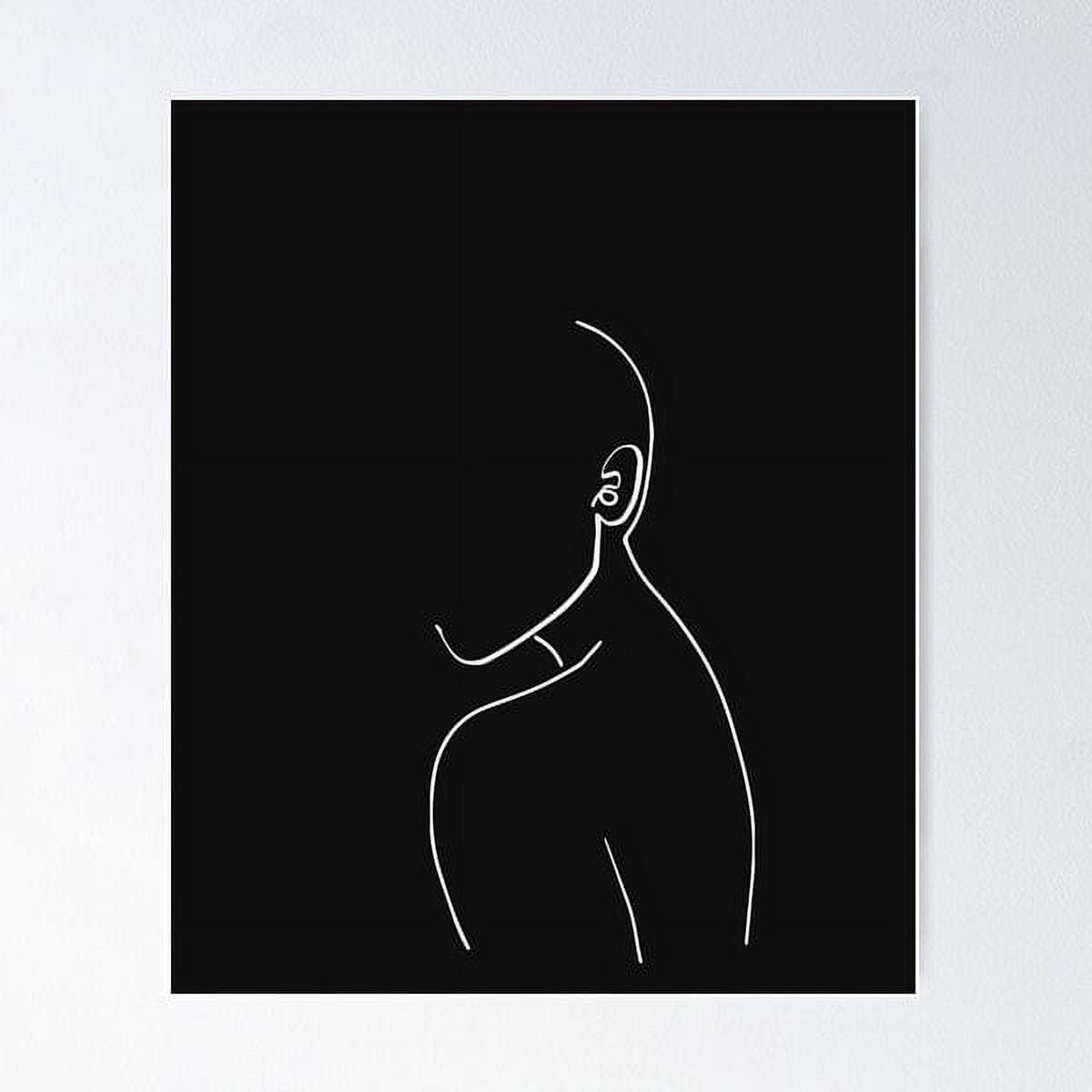 Faceless Lost In Emotions Poster Wall Art, Modern Wall Decor For Living ...