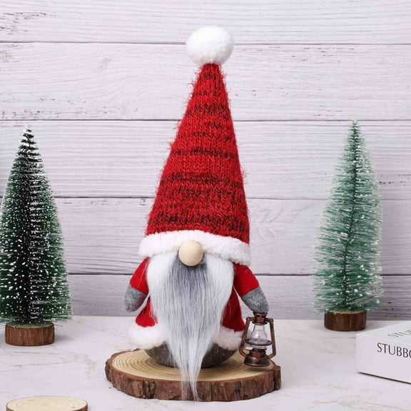 Faceless Old Man Gnome Christmas Ornament, Non-Woven Fabric Desktop Decor, Cute Doll Decoration, for Window Sill and Holiday Display