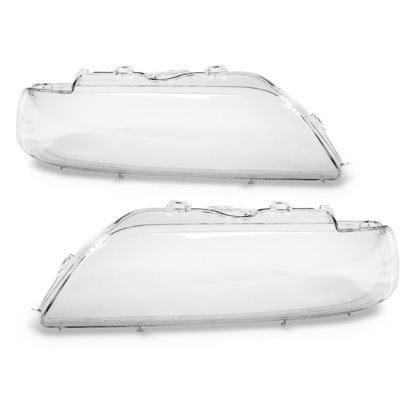 Facelift Clear Headlight Replacement Lens Left+Right Fit For 2000-2003 BMW E39