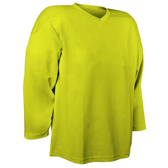 Faceoff Hockey Jersey, Adult Large, Optic Yellow