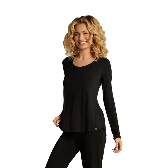 Faceplant Bamboo Long Sleeve Shirt: Black: Medium