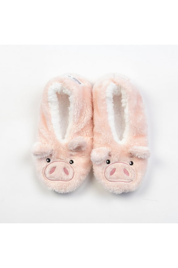 Footsies Slippers Praise The Lard Pig Motif Small