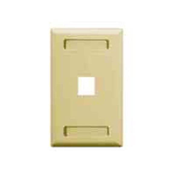 Faceplate Id 1-Gang 1-Port Ivory