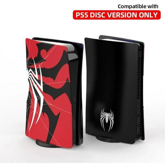 Faceplate for PS5 Disc Edition, Spider Plates for PS5 Console Cover Plates, ABS Faceplate Anti-Scratch Shell Covers for PlayStation 5 PS5 Cover Plate Disc Edition