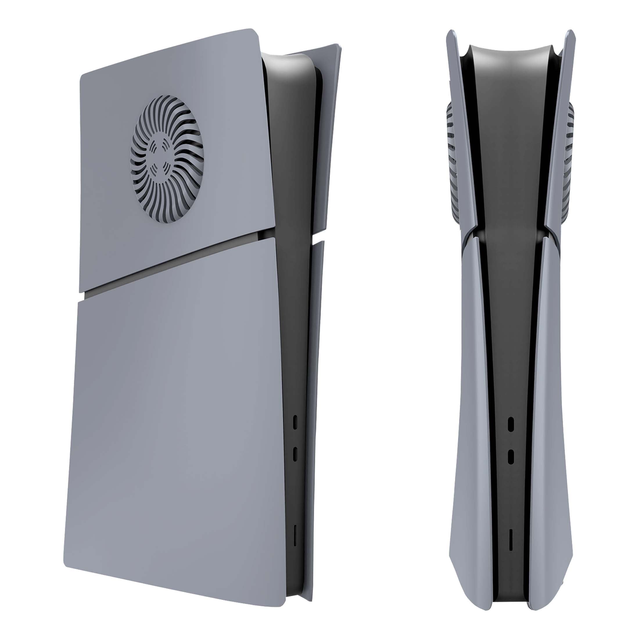 Faceplate for PS5 Slim Digital Edition with Cooling Vents Face Plate Console Cover, 30th Anniversary Grey