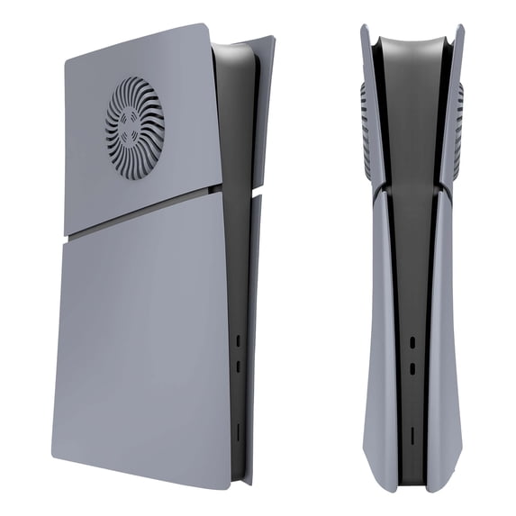 Faceplate for PS5 Slim Digital Edition with Cooling Vents Face Plate Console Cover, 30th Anniversary Grey