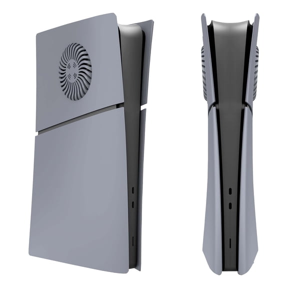 Faceplate for PS5 Slim Digital Edition with Cooling Vents Face Plate Console Cover, 30th Anniversary Grey