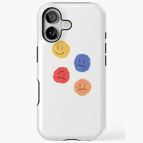 Faces Abstract Portrait Artistic Pattern Case iPhone 17 to 11 Pro Max