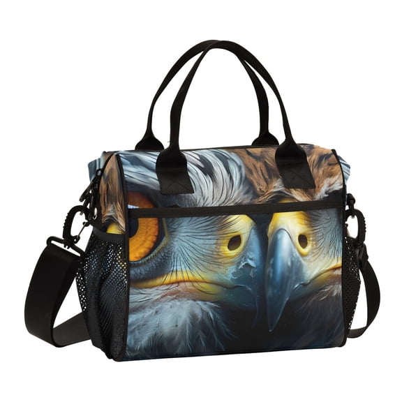 Faces Owls Cooler Bag Lunch Bag Soft Cooler Cooling Tote Insulated Lunch Box for Adult Men Women