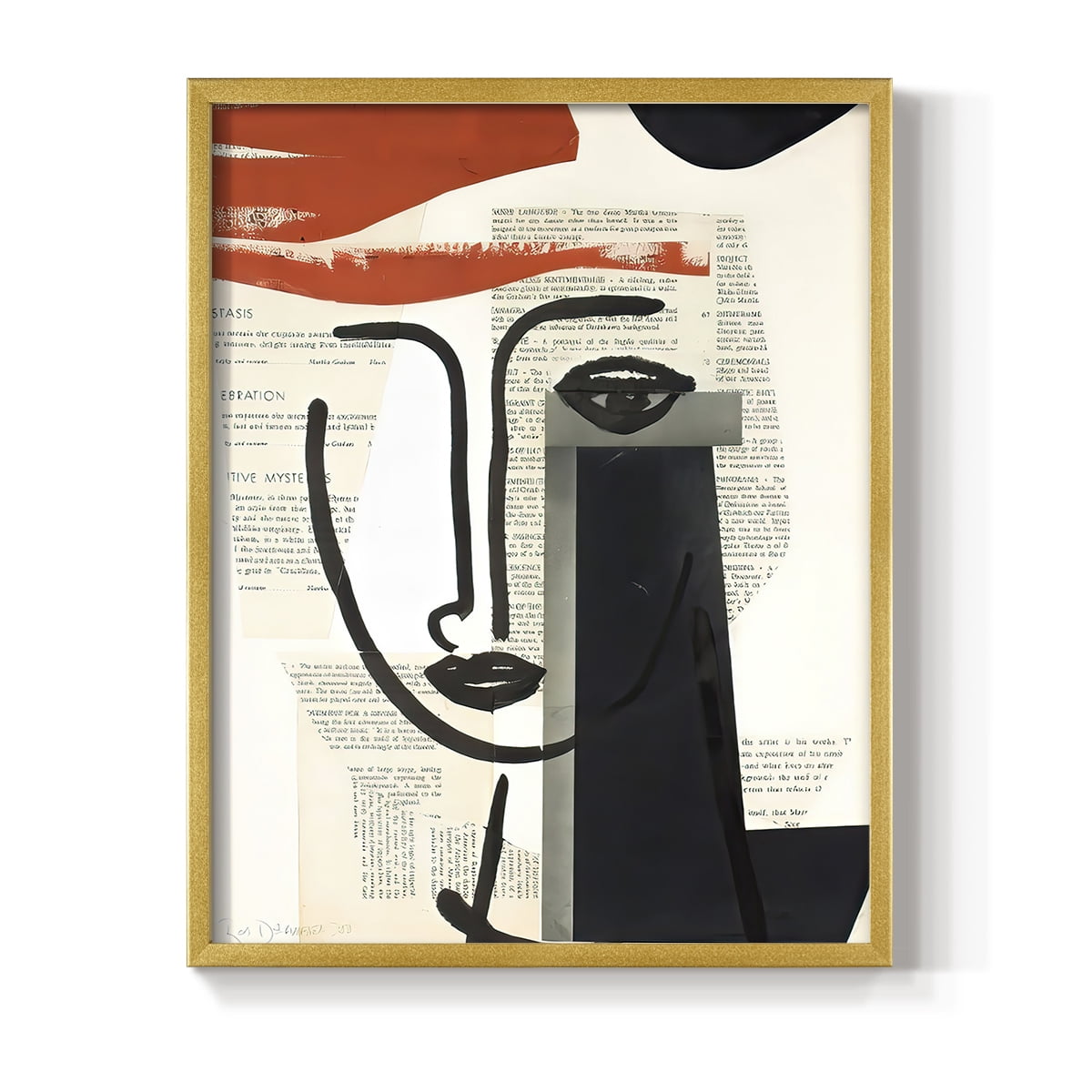 Faces of A Century VI in Paper Solid Wood 16 x 20 Framed Print