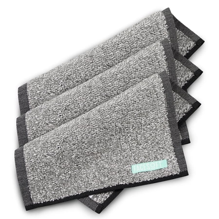Facesoft Mini Towels Charcoal Detox, Sweat Towel, Gym Towels, Active, 3 Pc