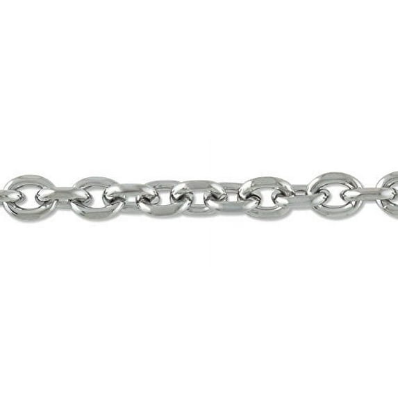 Faceted Cable Link Chain 5m Surgical Stainless Steel (Priced Per Foot) -