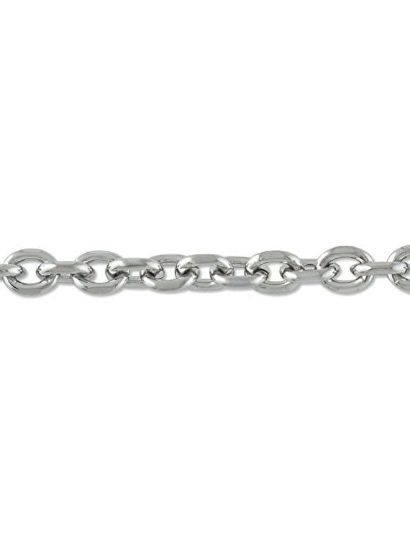 Faceted Cable Link Chain 5m Surgical Stainless Steel (Priced Per Foot) -