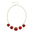 thumbnail image 1 of Faceted Lucite with Rhinestone Graduated Necklace, 1 of 1