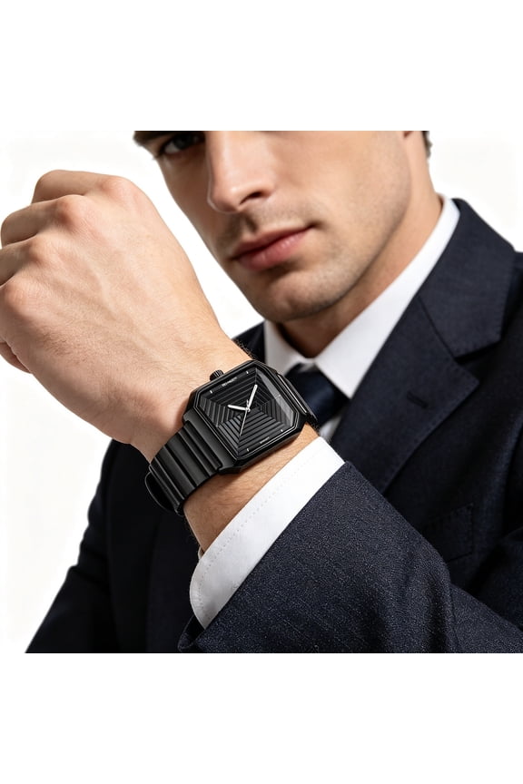 Faceted Quartz Watch, Waterproof Stainless Steel Dress Wristwatch With Precise Timekeeping Elegant Design And Comfortable Fit, Fashion Watch For Men Women Business Party Daily Wear