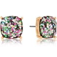 thumbnail image 1 of Humble Chic Large Stud Earrings for Women - Confetti Glitter Statement Square Studs, 1 of 10