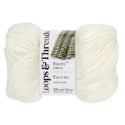 Loops & Threads Facets Yarn - Medium 4 100% Acrylic, Silky Soft Ombre Yarn with Subtle Sheen for Knitting & Crochet Scarves, Sweaters, Blankets & Crafts, 279 yd / 3.5 oz Skein, 12 Pack