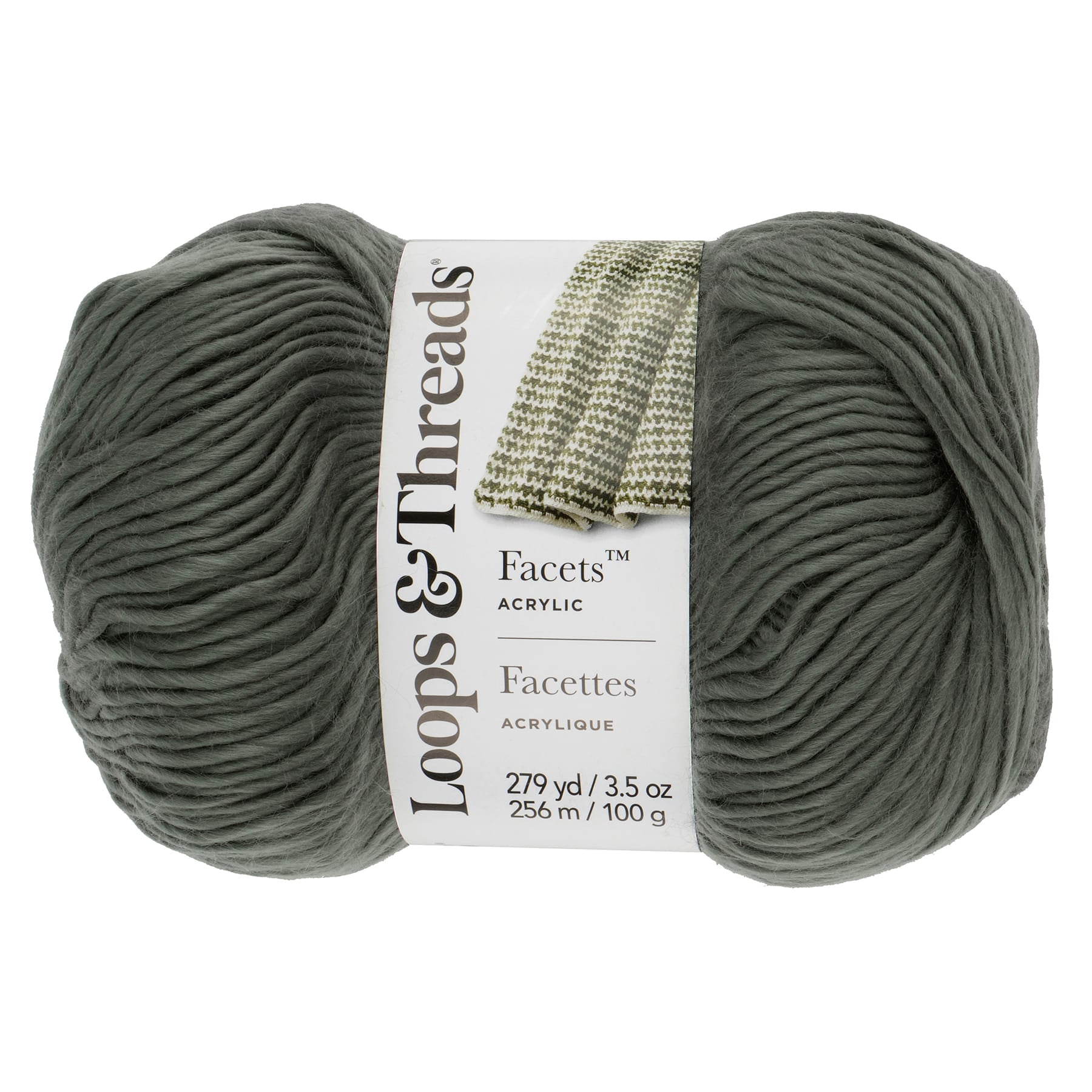 Loops & Threads Facets Yarn - Medium (4) 100% Acrylic, Silky Soft Ombre Yarn with Subtle Sheen for Knitting & Crochet Scarves, Sweaters, Blankets & Crafts, 279 yd / 3.5 oz Skein, 12 Pack