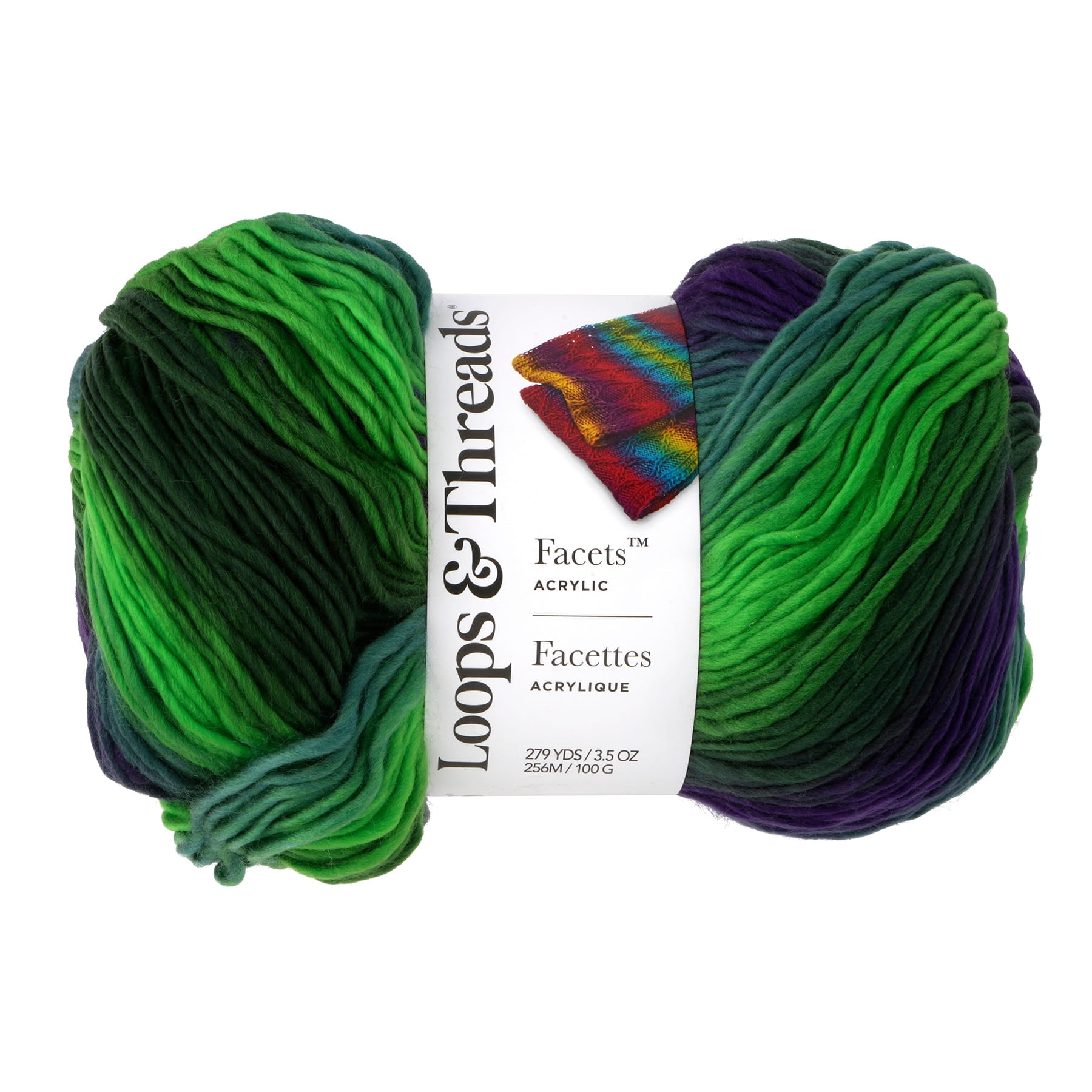 Facets Yarn by Loops & Threads - Yarn for Knitting - Crochet