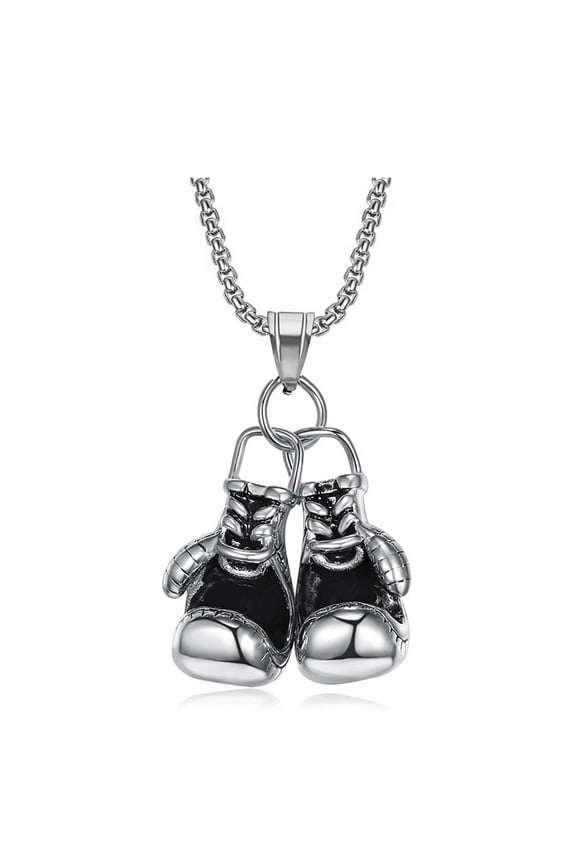 Boxing Gloves Pendant for Men Fighting Gloves Necklace, Punk Boxing Glove Sports Necklace Classic Boxing Lover Necklace Men’s Cool Boxing Gloves Jewelry Fitness Gloves Charm Necklace