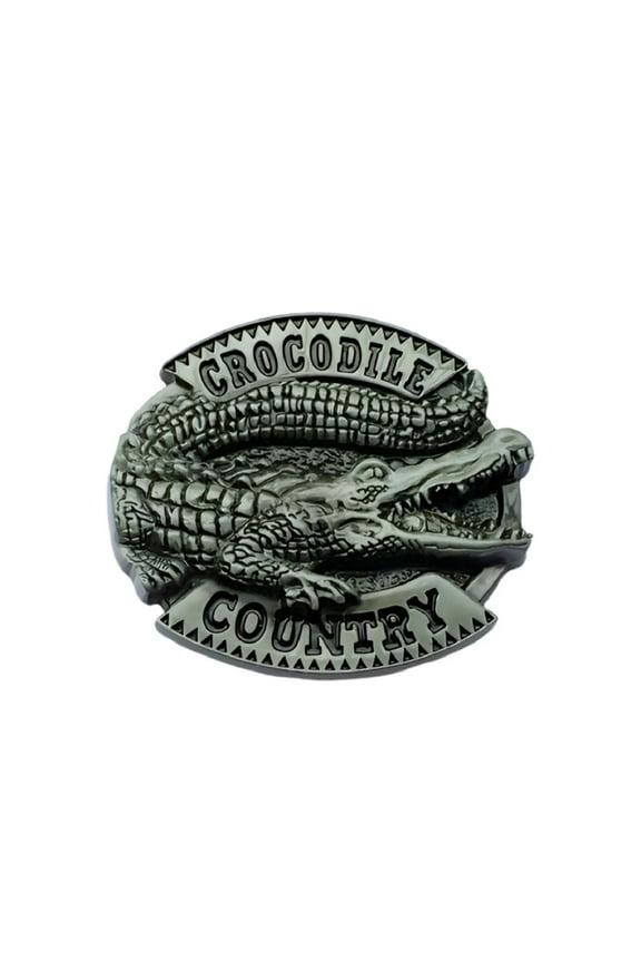 Crocodile Alligator Belt Buckle for Men Crocodile Animal Belt Buckle, Fierce Crocodile Belt Buckle Alligator Animal Belt Buckle Cool Crocodile Belt Buckle Men’s Classic Crocodile Belt Buckle