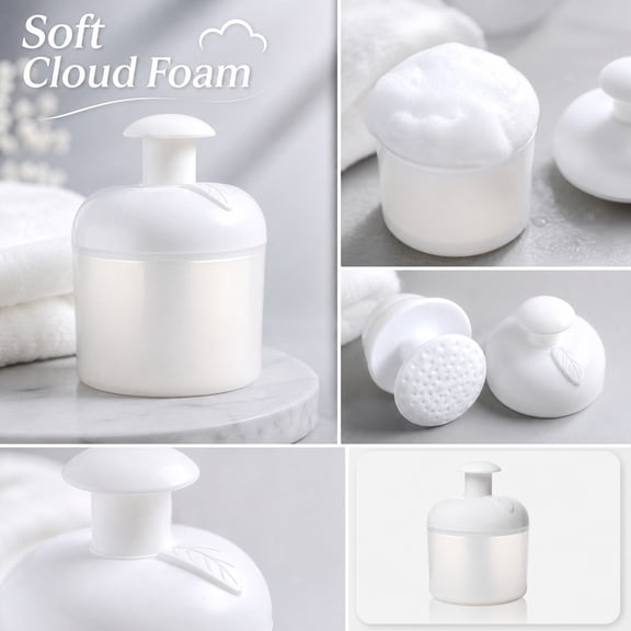 Facial Bubble Foamer, Foaming Dispenser Pump, Dispenser for Bathroom, Hand Wash Dispenser, 4X3 Inch Lightweight Manual Press Pore Deep Lathering Tool