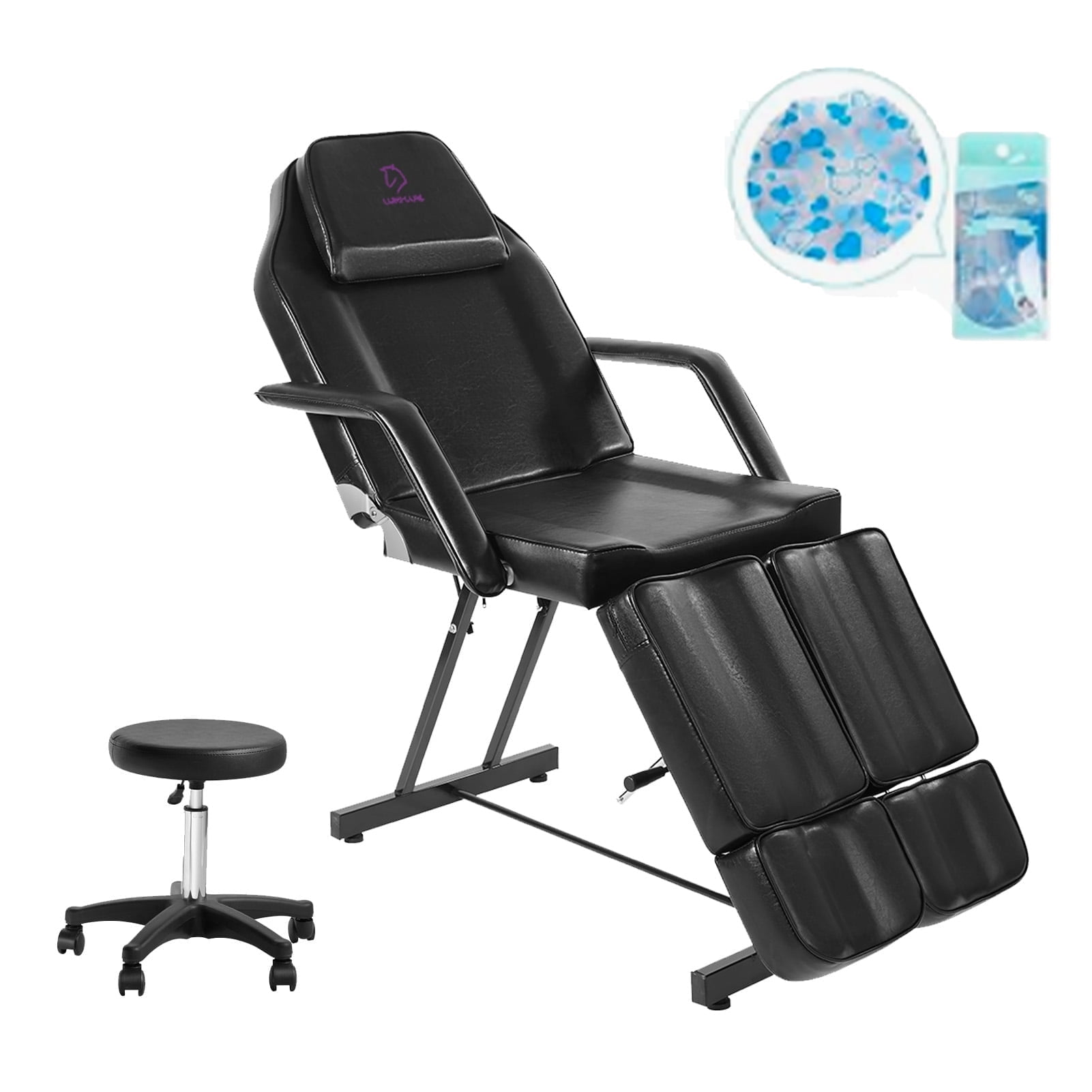 Facial Chair Adjustable Tattoo Salon Spa Massage Bed with