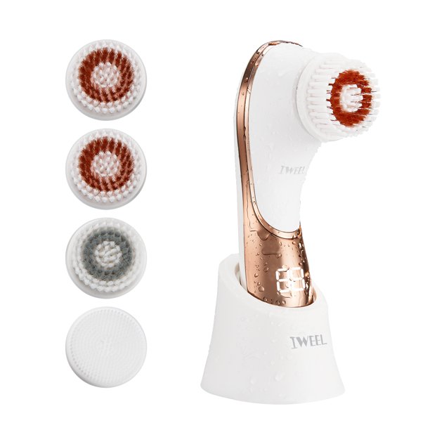 Facial Cleansing Brush, Electric Face Brush Scrubber Rechargeable