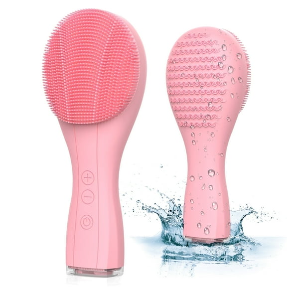 Facial Cleansing Brush, Electric Sonic Face Brush for All Skin Types, Waterproof Rechargeable Silicone Facial Scrubber for Cleansing, 6 Cleaning Modes Cleanser Fits for Men & Women