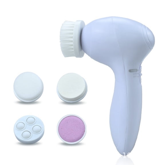 Facial Cleansing Brush Face Scrubber Electric Exfoliating Spin Cleanser Device Waterproof Deep Cleaning Exfoliation Rotating Spa Machine - Electronic Acne Skin Washer Set