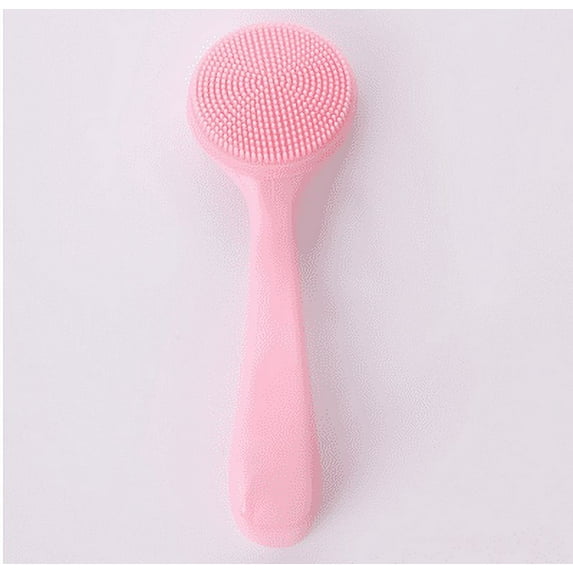 Facial Cleansing Brush Silicone Face Exfoliator | Deep Cleaning Blackhead Remover | Gentle Massage | Non-Irritating | Ergonomic Handle | Makeup Removal | 13cm | Blue | 1 Pack