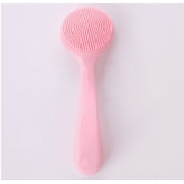 Facial Cleansing Brush, Silicone Face Scrubber for Deep Cleaning, Exfoliating and Blackhead Removal, Handheld Gentle Exfoliating Brush for Skin Care