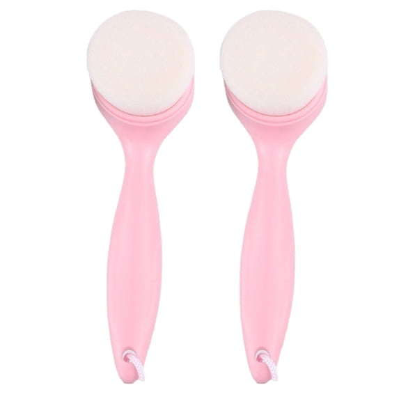 Facial Cleansing Brush Soft Charcoal Bristle for Deep Pore Cleaning, Face Exfoliating Scrub Brush for Face Cleansingpink