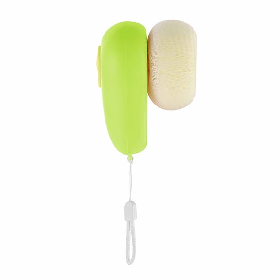 Facial Cleansing Shower Ball, Bath Exfoliating Scrubber, Soft Elastic Non Dispersing Bath Flower Ball with Lotion Dispenser, Ergonomic Handheld Design for Deep Cleaning