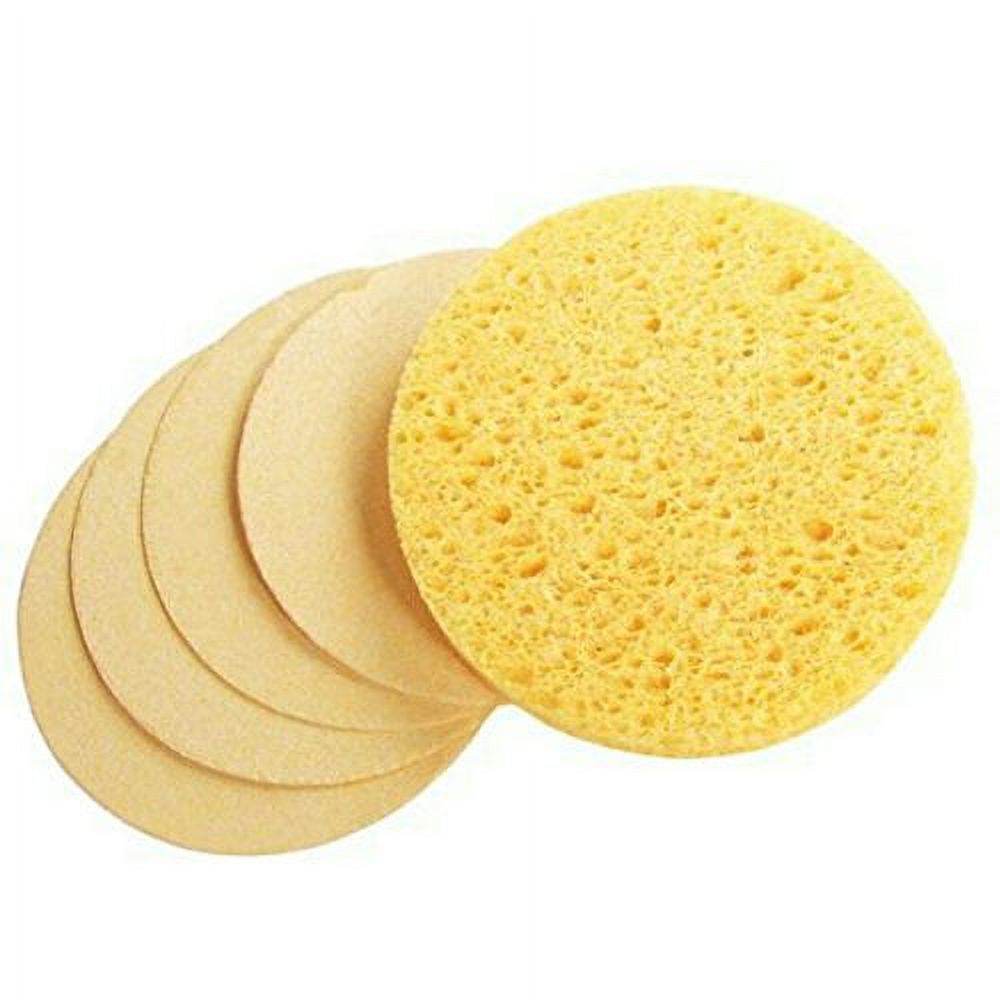 Round Back Sponge Facial Cleansing and Space-Saving Round Compressed Sponges Sponges in ...