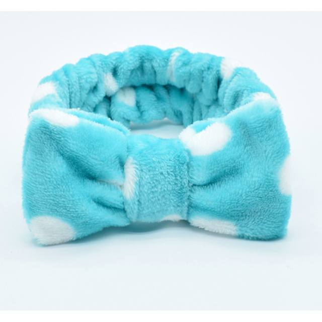 Facial Dot Headband Women Girls Spa Microfiber Cute Turban Headband