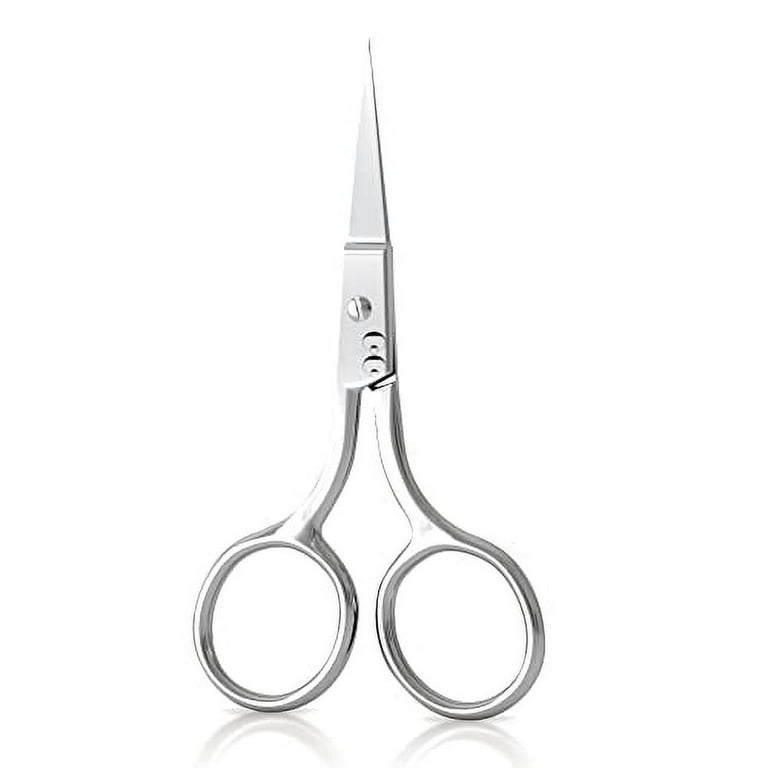Facial Hair Grooming Beauty Scissors - Eyebrow Trimmer, Hair Cutting Shears  for Men, Women - Trimming Scissor for Mustache, Beard, Nose Hair 