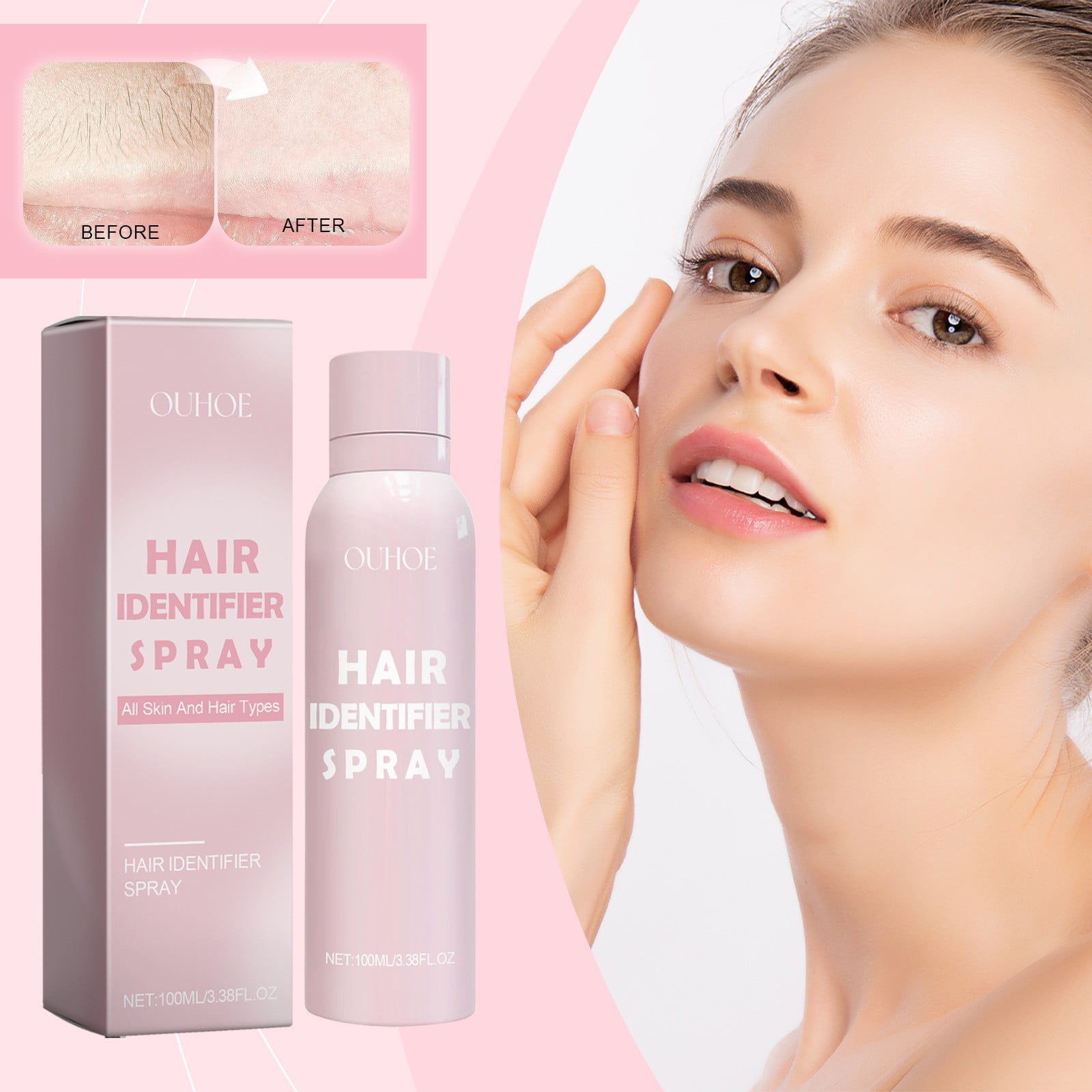 Facial Hair Identification Spray Facial Purifying Spray to Soften Hair