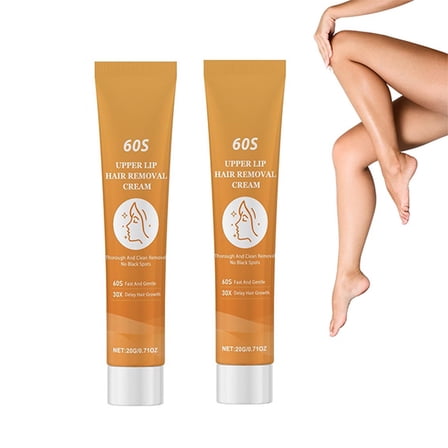 Facial Hair Removal Cream, Upper Lip Hair Removal, Extra Gentle Formula For Face,Fast-Working for Face, Eyebrow, Upper Lip and Chin,Painless Depilatory Cream Suitable for All Skin Types