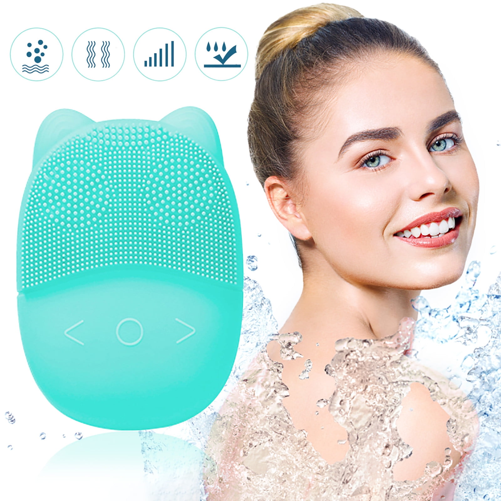 Facial Hair Removal Sensitive Skin Facial Cleansing Brush, Waterproof