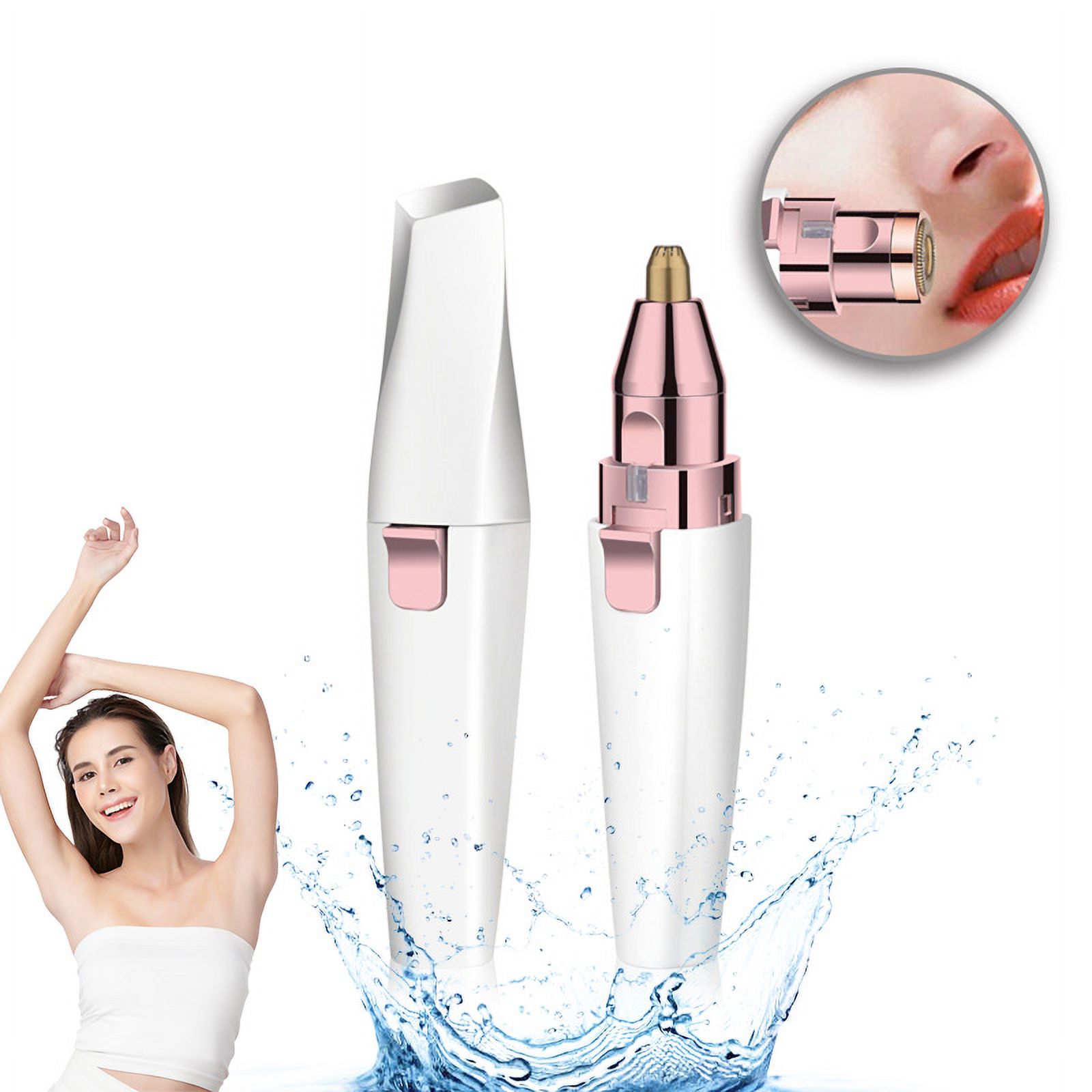 Facial Hair Removal for Women, Rechargeable Eyebrow Trimmer and