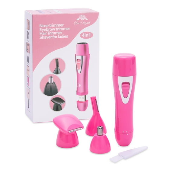 Facial Hair Removal for Women Painless Mustache Eyebrow Ear and Nose Hair Trimmer for Female