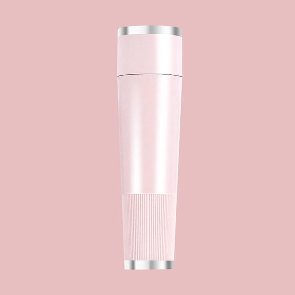 Facial Hair Remover, Painless Electric Face Razor for Coarse Hair, Gentle Micro-Trimming with Led Light, Portable Design for Upper Lip, Chin & Jawline (Pink)