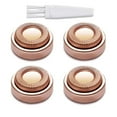 Facial Hair Remover Replacement Heads, 18K Rose GoldPlated Rose Gold, 5 Count