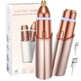thumbnail image 1 of Hoeylife Facial Hair Remover for Women,2 in 1 Rechargeable Electric Painless Eyebrow Removal,Built-in LED Light (Rose Gold), 1 of 8
